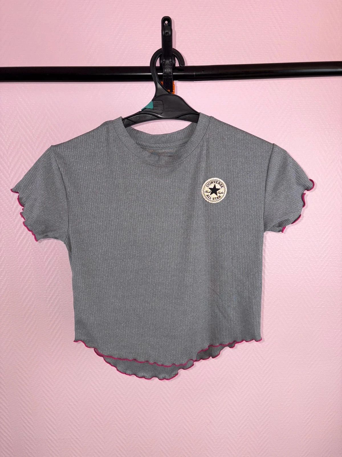 Camiseta para meninas, Converse tamanho M 10, 12 anos – photo 2